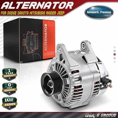 Alternador para Dodge Dakota Mitsubishi Raider 2007 Jeep Liberty 07-09 136A12V CW Foto 1 de 4