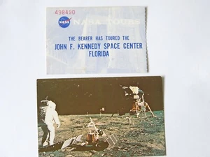 John F Kennedy Space Center Florida FL Space Center NASA Astronaut Aldrin + Pass - Imagen 1 de 2