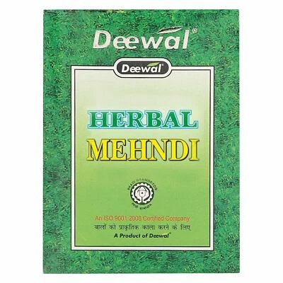 Deewal Herbal Heena Color de Cabello 100% Natural 80 Gm Pack de 2 + Cepillo de Cabello Gratis Foto 1 de 4