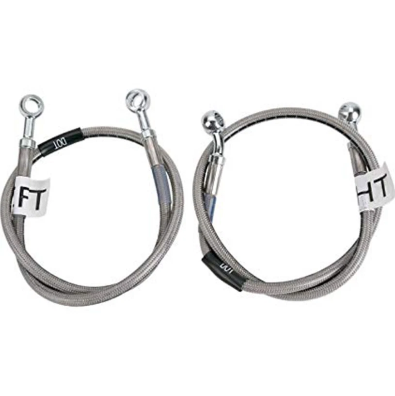 Kit de línea de freno trasero trenzado de acero Russell CycleFlex Kawasaki KX 125 99-02 R08585 Foto 1 de 3