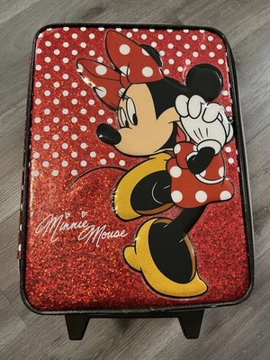 Kids Minnie Mouse Suitcase Sparkling Red - Image 1 of 4