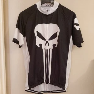 punisher Skull Radtrikot Herren schwarz Bike Cycle Top Shirt Team selten xl - Bild 1 von 8