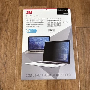 New! Sealed! 3M Black Privacy Filter PFNAP007 w/COMPLY | MacBook Pro 13 2016+ - Afbeelding 1 van 9