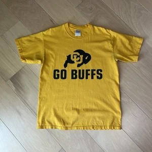 Vintage University Of Colorado Go Buffs Tee Gelb T-Shirt Größe Large - Bild 1 von 3