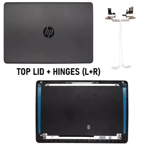 Neu HP 250 G8 Laptop LCD Rückseite Backcover Top Case Deckel schwarz + Scharniere L & R UK - Bild 1 von 4