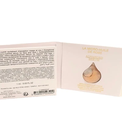 360 DIOR  PRESTIGE LA MICRO HUILE DE ROSE ADVANCED SERUM  Sample 1 ML Bulk Case - Image 1 of 4