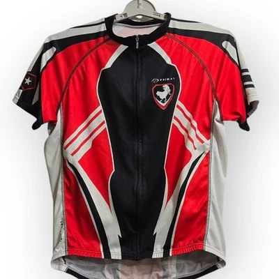 Camiseta deportiva de ciclismo Primal Wear roja negra para hombre XL manga corta rendimiento Foto 1 de 4