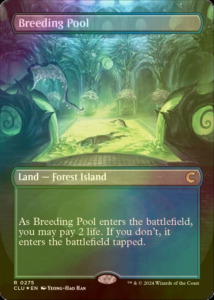 MTG FOIL Breeding Pool Full Art English CLU - Image 1 of 1
