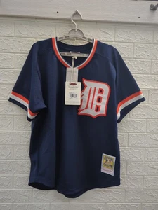 NEW Mitchell & Ness Mens Detroit Tigers Kirk Gibson Jersey Size 48 (XL) - Picture 1 of 7