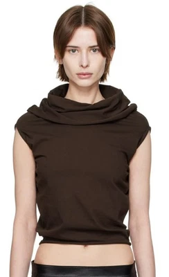 Camiseta Rick Owens marrom algodão tamanho XXL tamanho 48 Hollywood nova com etiquetas P/S 25 - Imagem 1 de 4