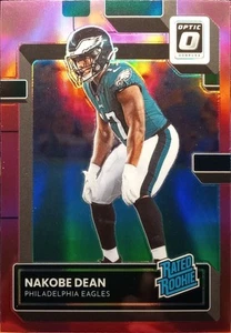 2022 Donruss Optic Nakobe Dean RC Eagles Rated Rookie Pink Prizm SP #274 NM-MT - Picture 1 of 2