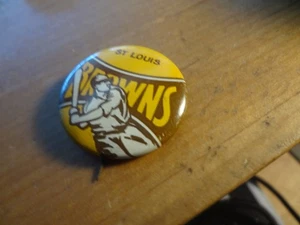 1950 Béisbol St Louis Browns American Nut Chocolate Souvenir Pin Botón Pinback - Imagen 1 de 2