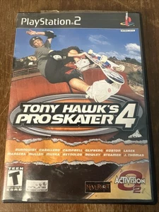 Tony Hawk's Pro Skater 4 (Sony PlayStation 2, 2002) Game Case and Insert Tested - Picture 1 of 3