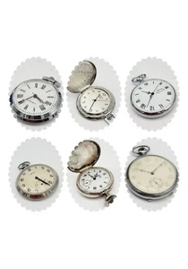 KONVOLUT 6 x Taschenuhr Antik BWC Swiss Samia Recta Zentra UHREN Handaufzug LOT - Bild 1 von 22