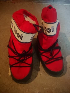 ISTRA BOOT SNOW DOPOSCI STIVALI DA NEVE ORIGINALI ROSSO RED DONNA 38/40 - Picture 1 of 2