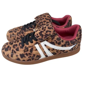 Steve Madden Madrid Leopard Sneaker Schnürschuhe Freizeitschuhe Größe 9 - Bild 1 von 8