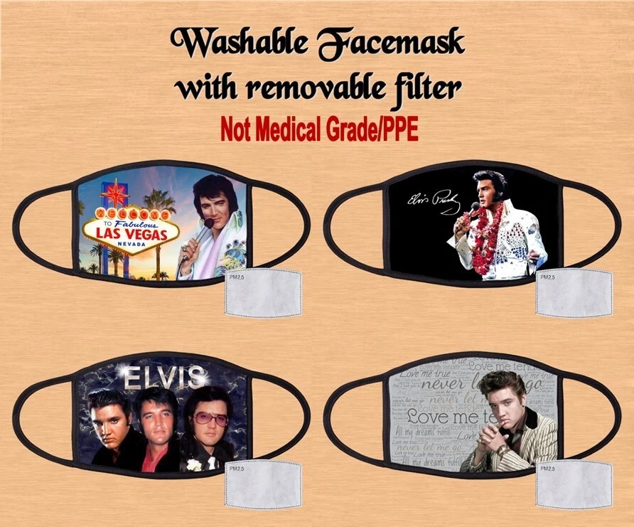 Elvis Face Mask - Image 1 of 1
