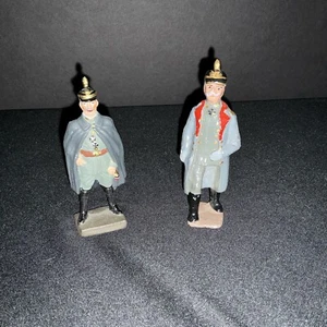 KAIZER WILHELM II & FIELD MARSHAL HINDENBURG LEAD CASTING - Picture 1 of 6