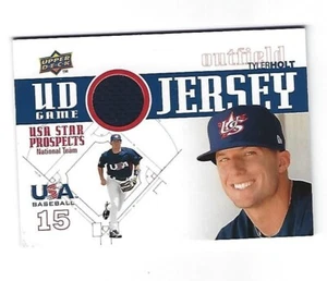 Tyler Holt 2009 Upper Deck Star Prospects USA Jersey Card # GJU-31 - Picture 1 of 2