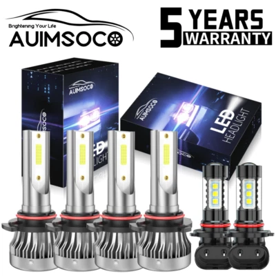 Faros antiniebla altos/bajos LED para GMC Sierra 1500 2500HD 3500 2003-2006 Foto 1 de 4