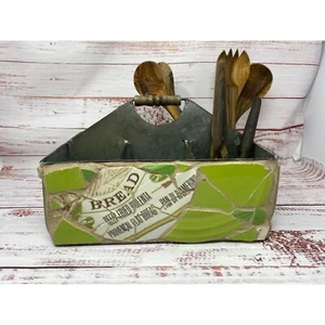French Country ~ Artisan Mosaic Pottery ~ Cutlery Holder - Picture 1 of 12