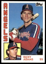 1984 Topps Cards Ricky Adams Rookie ss California Angels #487