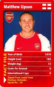 2003 ARSENAL Premier League Card MATTHEW UPSON - Picture 1 of 2