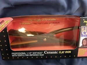 Hot Tools Pro SOFTHEAT INFRARED  NO FRIZZ Ceramic Titanium Flat Iron 1.5 Inch - Picture 1 of 5