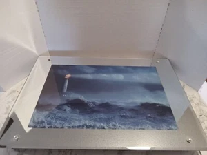 Lighthouse Motion Lamp Moving Sound Picture Light 17.75" x 25.5" Tested - READ - Picture 1 of 10