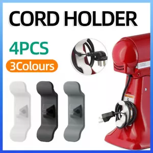 4PCS TPR Winder Cord Holder For Kitchen Appliances Cord Organizer Cord Wrap AU - Picture 1 of 18