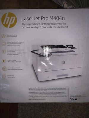 New HP LaserJet Pro M404n Monochrome Laser Printer With Built-in Ethernet W12A52 - Image 1 of 4