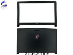 Nueva cubierta posterior LCD para MSI GV62 7RC MS-16JD 7RD MS-16J9 + cubierta bisel frontal LCD - Imagen 1 de 5