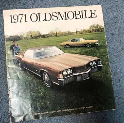 Винтаж 1971 Oldsmobile Toro 98 Delta 88 442 Cutlass универсалы продажи брошюра - Изображение 1 из 4