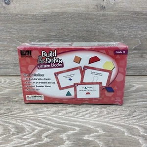 Build & Solve Pattern Blocks Grade 2 EAI Education Homeschool Teacher 520551 - Picture 1 of 6