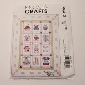 McCall's Crafts Quilt Sewing Pattern Baby Doll Dresses M6412 59"x83" UNCUT/FF - Picture 1 of 3