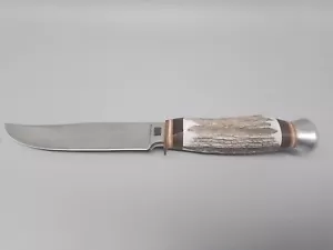 Baron Solingen,Messer Edelstahl,Jagdmesser,Hirschfänger,mit Griff aus Horn - Bild 1 von 10