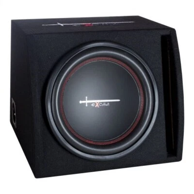 Excalibur 1000 Watt Bassbox X12.1BR 30cm Bassreflex Auto Subwoofer mit Gehäuse  - Bild 1 von 3