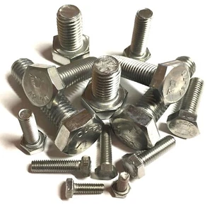 M2 x 8mm HEXAGON SETSCREWS A2 STAINLESS STEEL HEX HEAD FULLY THREADED BOLTS - Picture 1 of 10