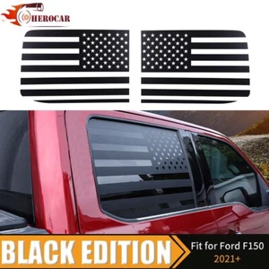 Us Flag Rear Window Side Trim Cover Stickers Decal for Ford F150 2015-2020 2PCS - Picture 1 of 15