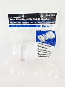 Adaptador de trampa DURAPRO # 172134 Schedule 40 1-1/2" soldadura por solvente con tuerca y arandela - Imagen 1 de 5