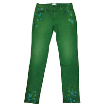 COTTON CITIZEN Womens Jeans Straight Fit Splash Everyday Cozy Green Size 33W