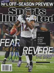 Jacoby Jones Baltimore Ravens Football SIGNED Sports Illustrated 2/11/13 NL COA!