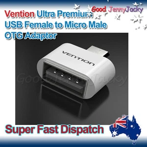 *Vention* Premium A07 Series Micro Male to USB 2.0 Female OTG Data Adapter White - Picture 1 of 3