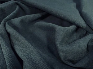 Waterfall - Textured Scuba Stretch Jersey Dress Fabric, Per Metre - Hunter Green - Picture 1 of 3