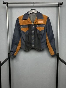 Levi's giacca vintage donna denim + pelle taglia XS - Foto 1 di 5