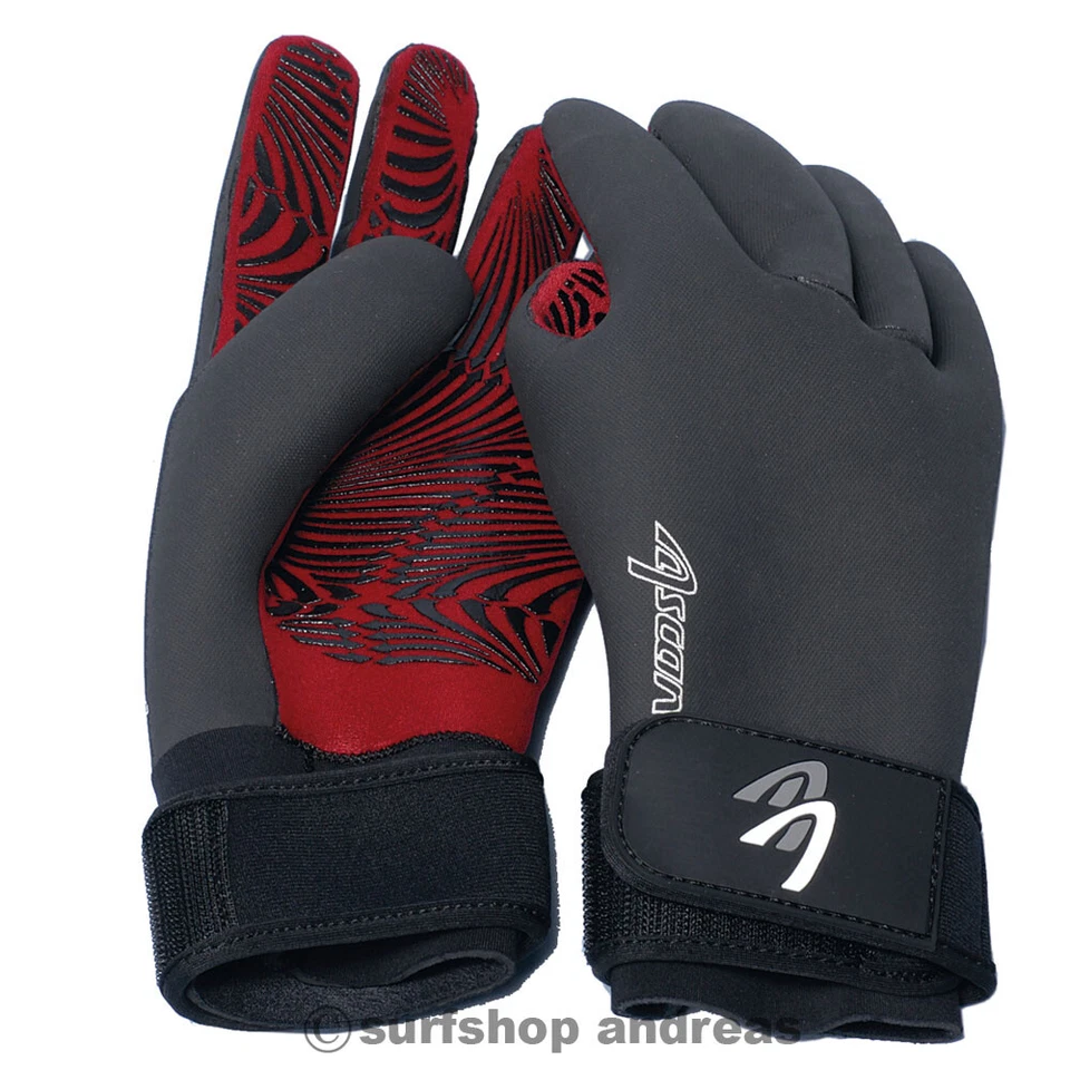 ASCAN Spring Handschuhe Neoprenhandschuh Surf Kite Schwarz S M L XL