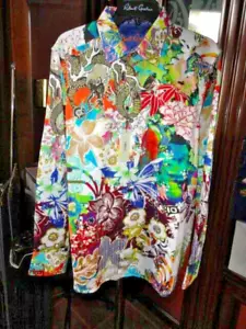Robert Graham Aftermath Long Sleeve Embroidered Size Large Shirt - Picture 1 of 14