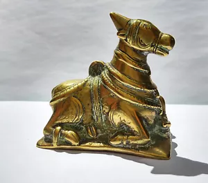Antique Taureau Nandi Bronze India the South 18e - Picture 1 of 10