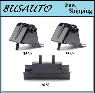 3PÇS MOTOR & TRANS MOUNT FIT 1987-1990 JEEP WRANGLER 2,5L - Imagem 1 de 4