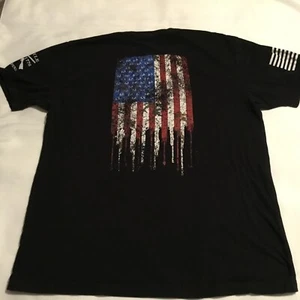 Mens Grunt Style XL XLarge SS T-Shirt Realtree Edge Rifle Flag Black Camo - Picture 1 of 10